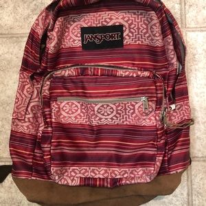 Jansport backpack leather bottom